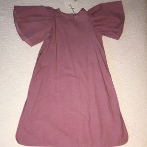 Girls Tambere pink flutter sleeve dress 4T